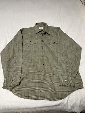 Big Mac Men's Multi Color Plaid Long Sleeve Work Shirt Large